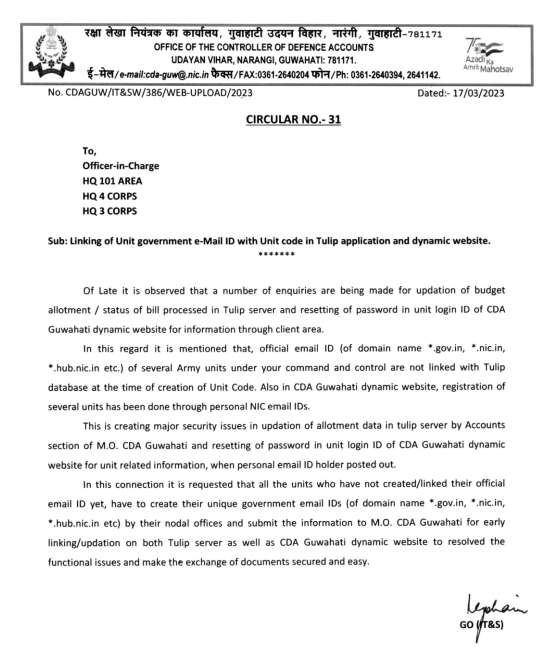 Linking Official Email IDs with Tulip Database