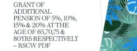 Grant of Additional Pension of 5%, 10%, 15% & 20% at the age of 65,70,75 & 80yrs respectively – RSCW PDF