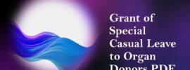 Grant of Special Casual Leave to Organ Donors PDF