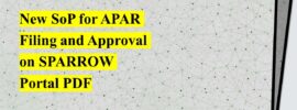 New SoP for APAR Filing and Approval on SPARROW Portal PDF