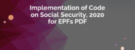 Implementation of Code on Social Security, 2020 for EPFs PDF