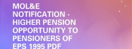 MoL&E Notification - Higher pension opportunity to pensioners of EPS 1995 PDF