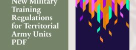New Military Training Regulations for Territorial Army Units PDF