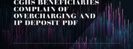 CGHS Beneficiaries Complain of Overcharging and IP Deposit PDF