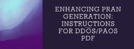 Enhancing PRAN Generation: Instructions for DDOs/PAOs PDF