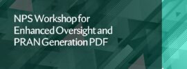 NPS Workshop for Enhanced Oversight and PRAN Generation PDF