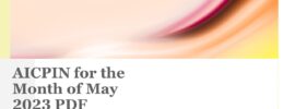 AICPIN for the Month of May 2023 PDF